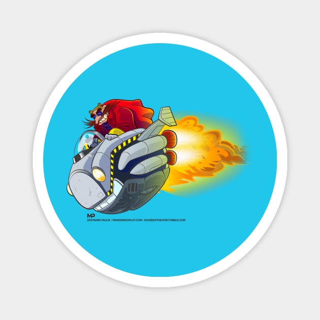 Sonic’s Dr Robotnik Magnet by markpaulik